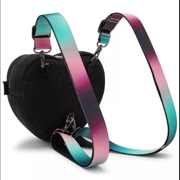 NWT - Kipling Wicked Heart Glitter Convertible Backpack Crossbody - Picture 8 of 8